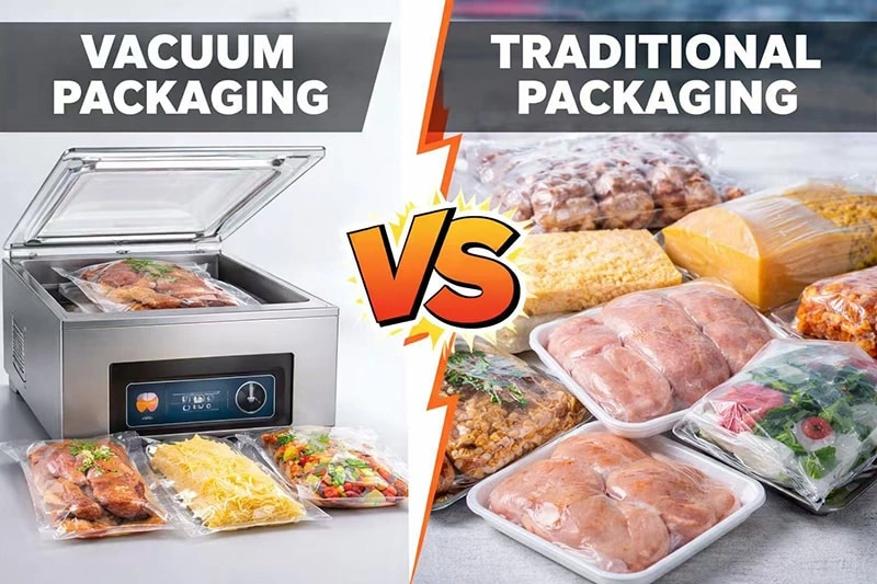 Pembungkusan Vakum vs Pembungkusan Tradisional